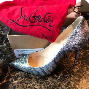 Decollete 544 100 Glitter Sirene size 37 Louboutin